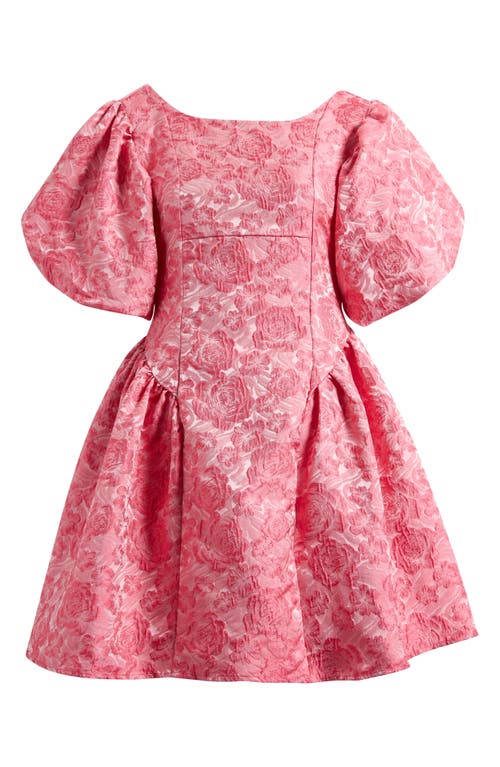 Sister Jane Amour Floral Jacquard Minidress In Pink