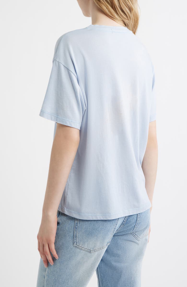 Daydreamer Rolling Stones Hot Lips Flag Graphic T-Shirt, Alternate, color, Sky Way Blue