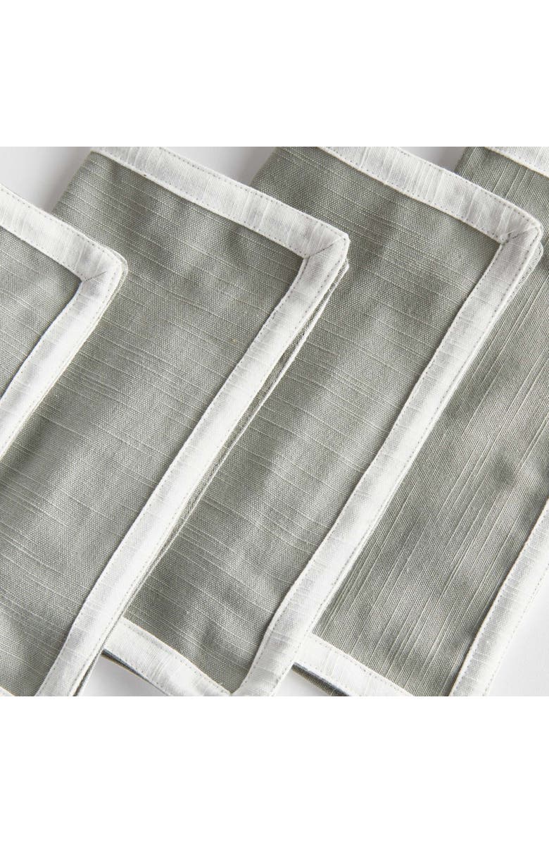 Napa Home & Garden Fernbrook Cocktail Napkins Set Of 4, Alternate, color, Green