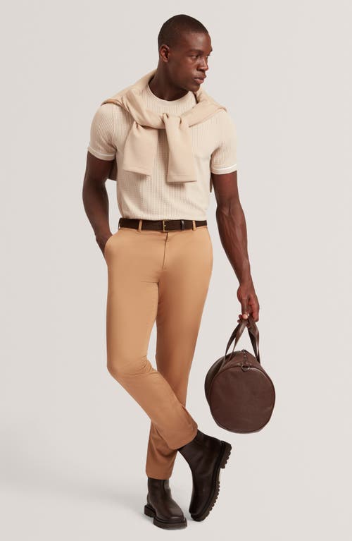 Ted Baker Howeton Slim Stretch Cotton Chino Pant In Brown
