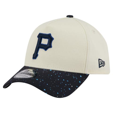 Men's New Era  Cream Pittsburgh Pirates Speckle A-Frame 9FORTY Adjustable Hat