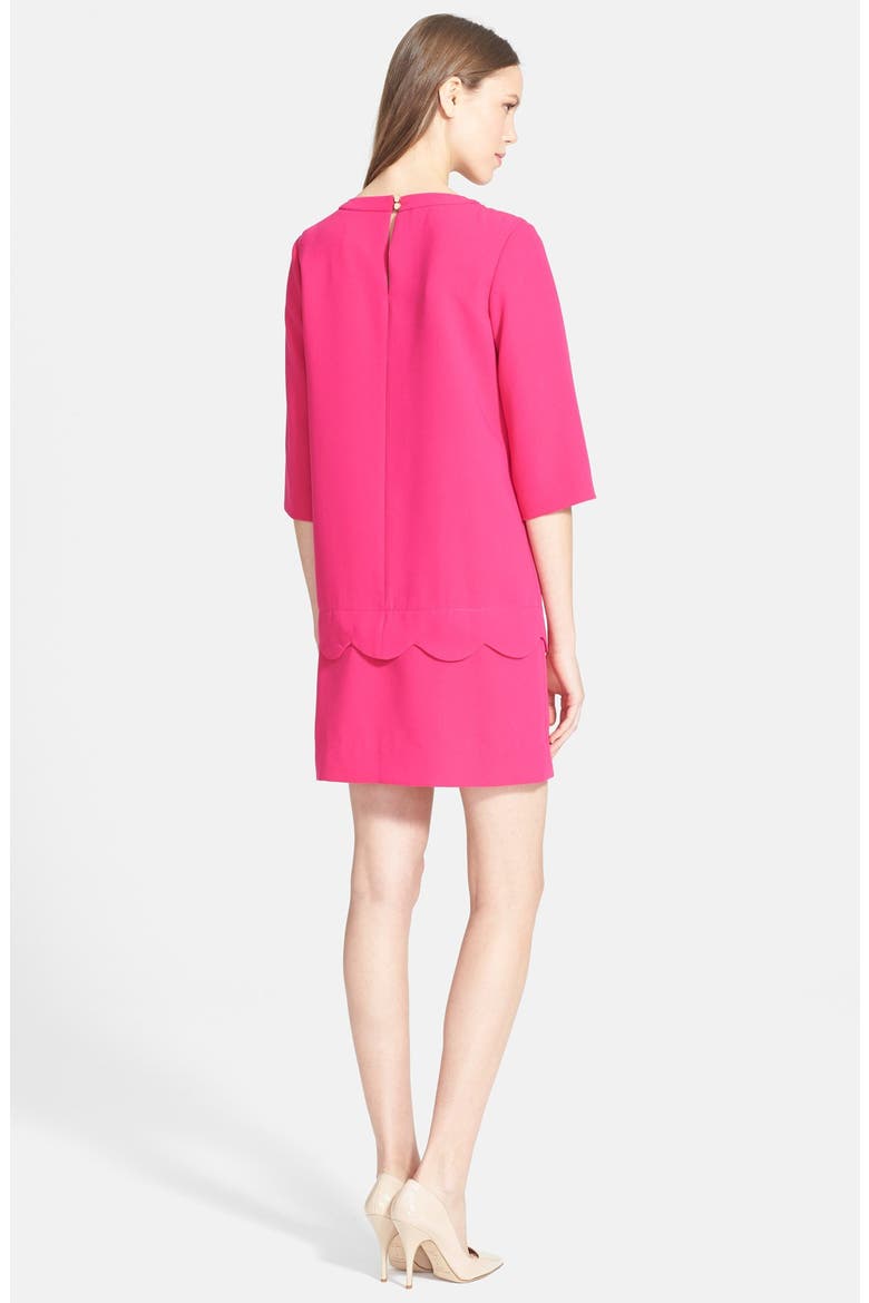 'demi' scallop shift dress, Alternate, color, SWEETHEART PINK