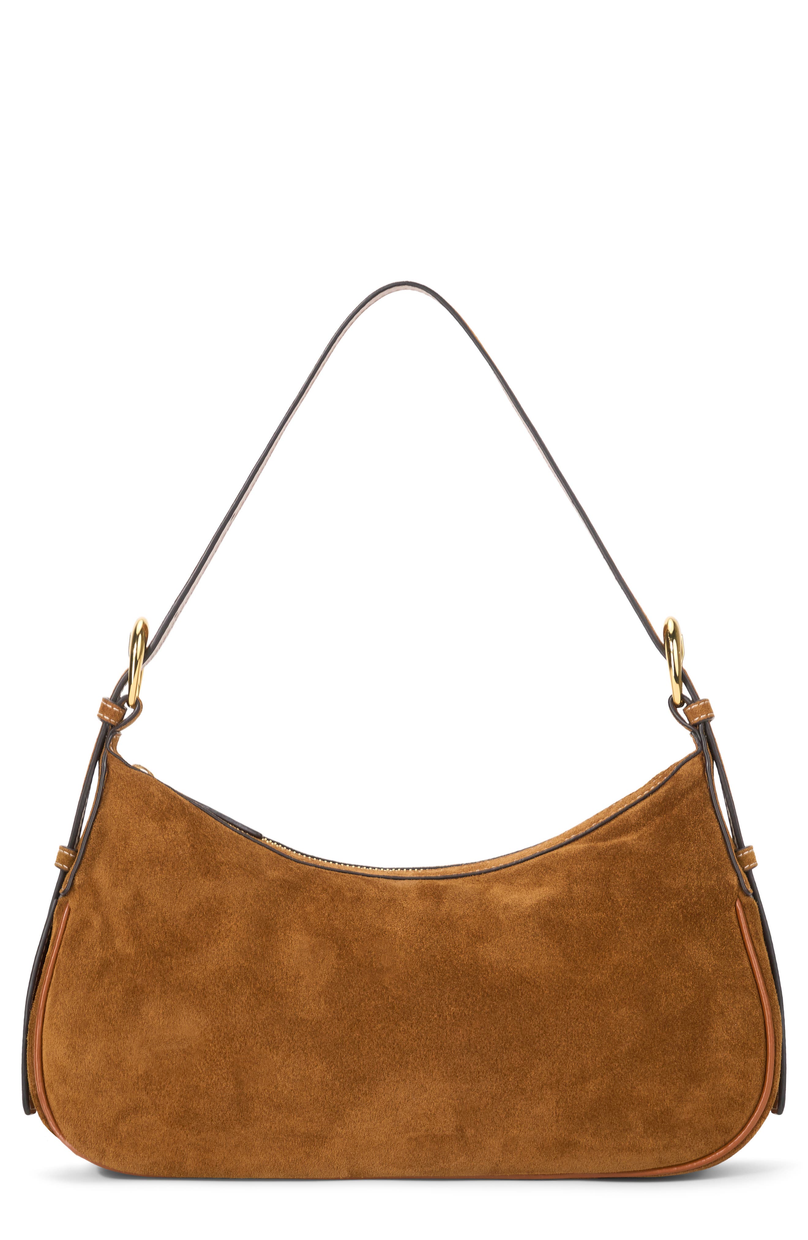 STAUD Pine Suede Shoulder Bag, Main, color, 