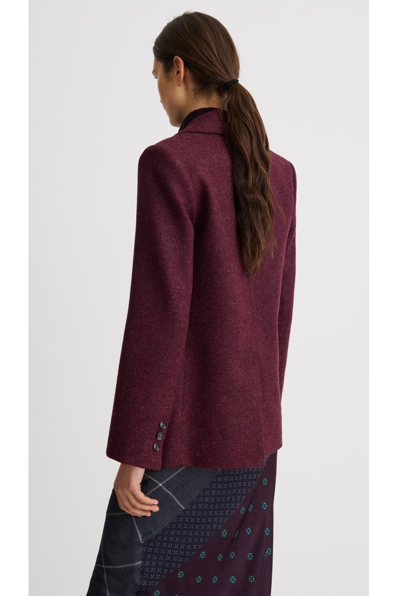Oversized Long Lapel Blazer, Alternate, color, Bordeaux