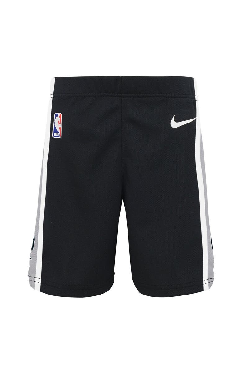 Nike Preschool Nike Black San Antonio Spurs Icon Replica Shorts, Main, color, 