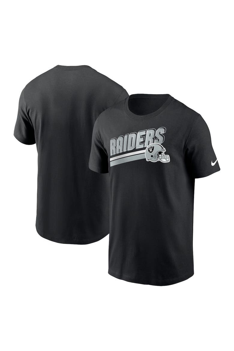 Men's Nike Black Las Vegas Raiders Essential Blitz Lockup T-Shirt, Main, color, Black