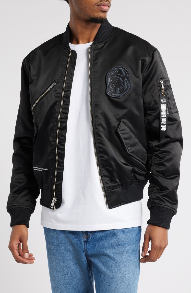 Billionaire Boys Club BB Mercury Satin Bomber Jacket, Main, color,