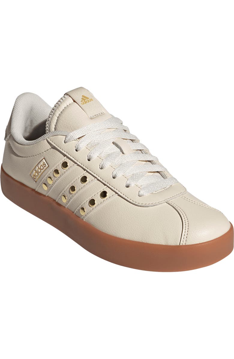 adidas VL Court 3.0 Sneaker, Main, color, Wonder White/ White/ Gold