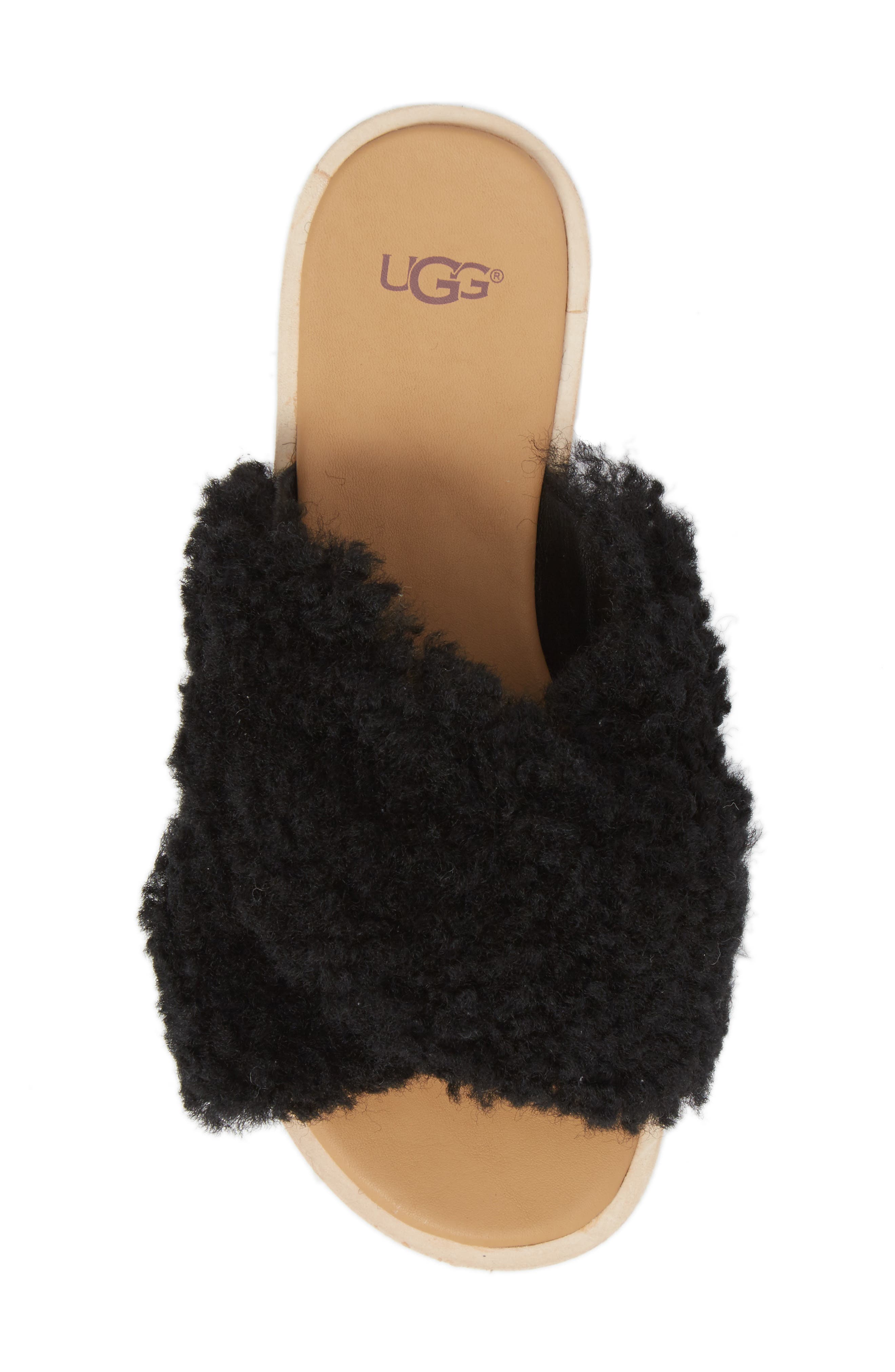 UGG<sup>®</sup> Joni Genuine Shearling Slide Sandal, Alternate, color, 