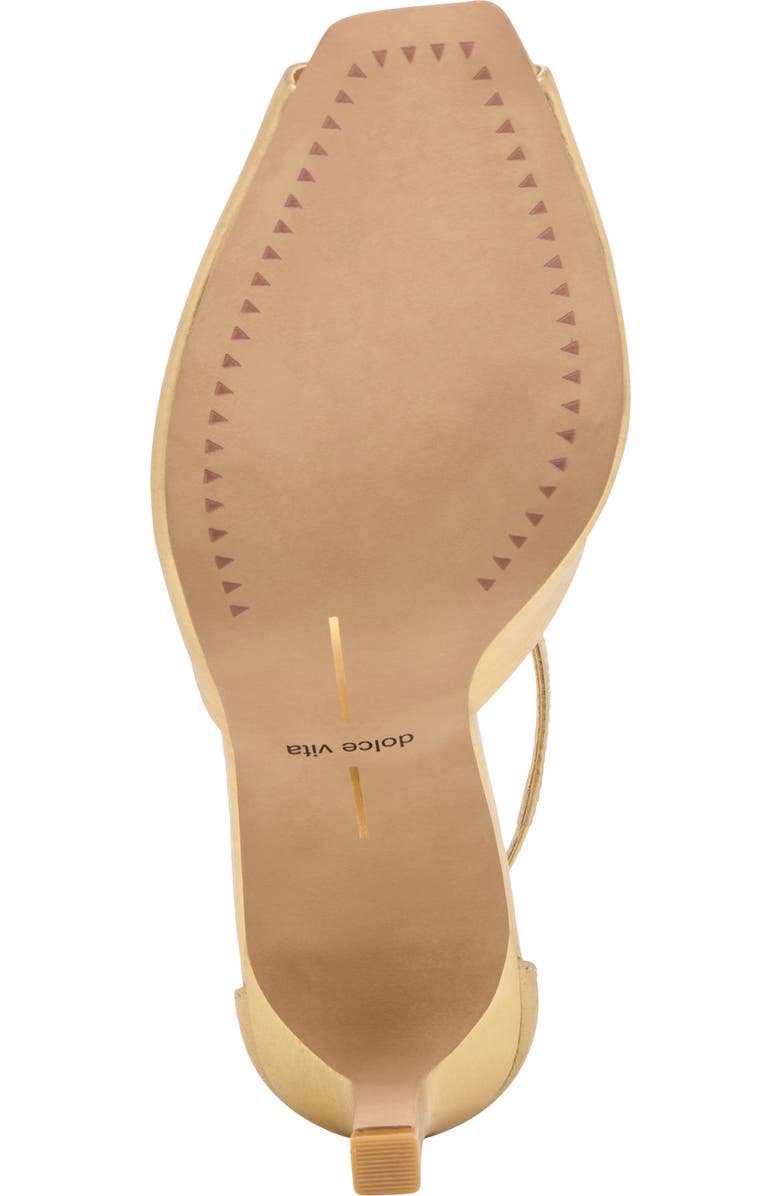 Dolce Vita Serlo Ankle Strap Pump, Alternate, color, Gold Crinkle Patent