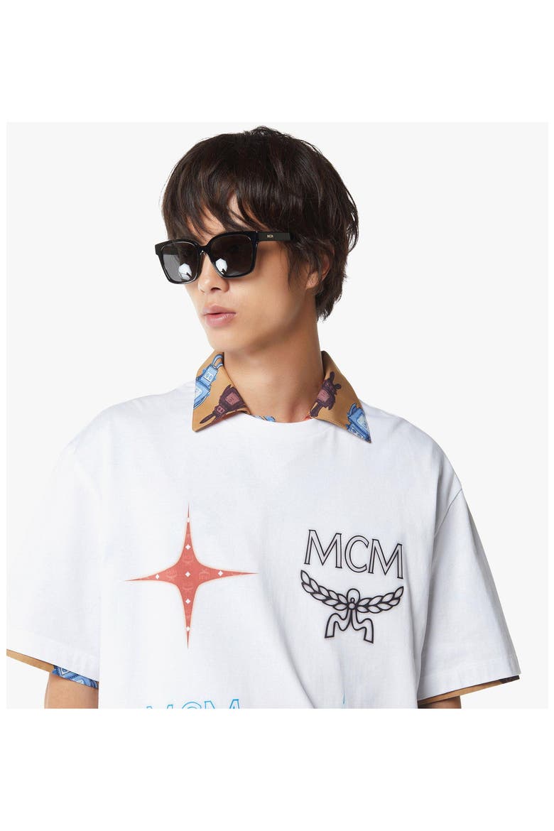 Constellation Print T-Shirt, Alternate, color, White