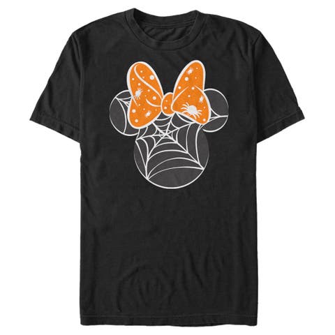 Men's Mickey & Friends Minnie Web Silhouette  Graphic T-Shirt