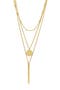 Water Resistant Layered Pendant Necklace Set