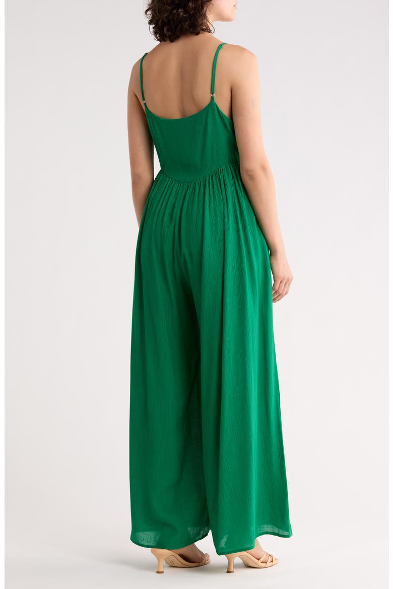 Wide Leg Jumpsuit, Alternate, color, KELLY GREEN