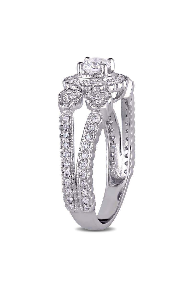 Julianna B. Diamond Split Shank Engagement Ring 14k, Alternate, color, 14K White Gold