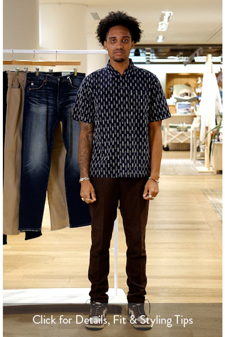 Ikat Short Sleeve Button-Up Shirt video