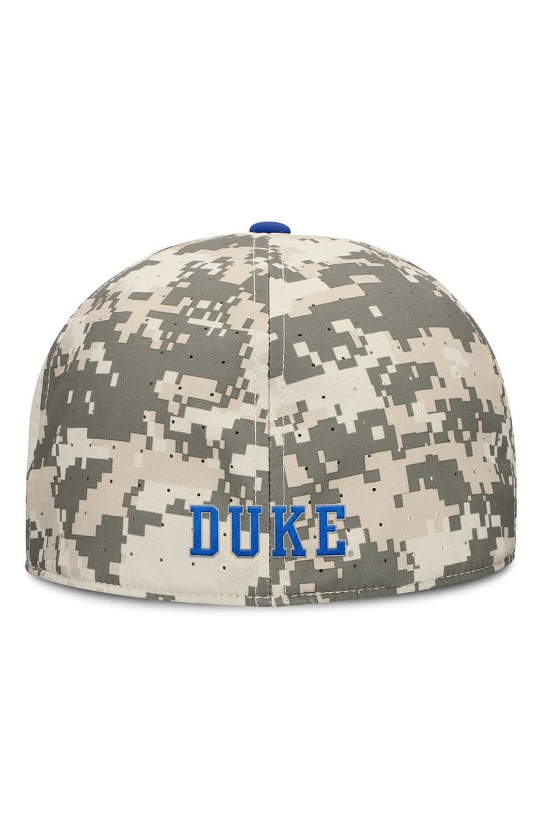 Men's Nike Digital Camo Duke Blue Devils 2025 Dugout True Performance Fitted Hat, Alternate, color, Camo