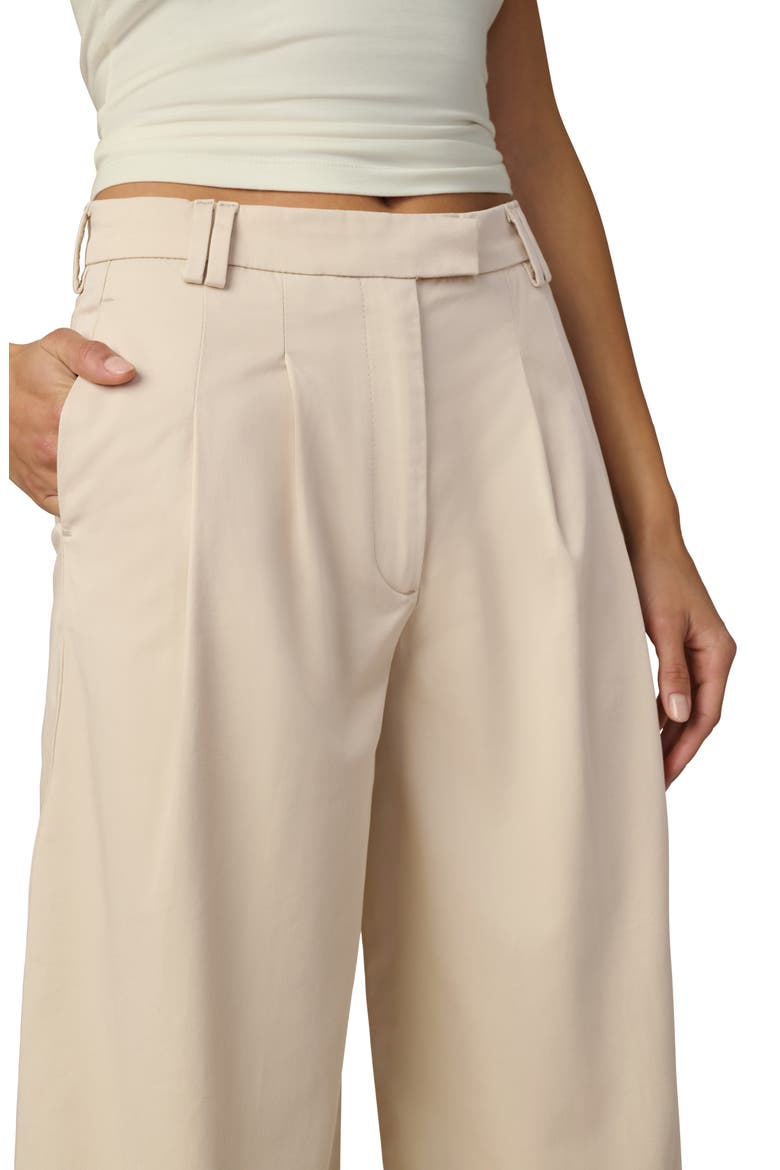 Pleated Culotte Pants, Alternate, color, STONE