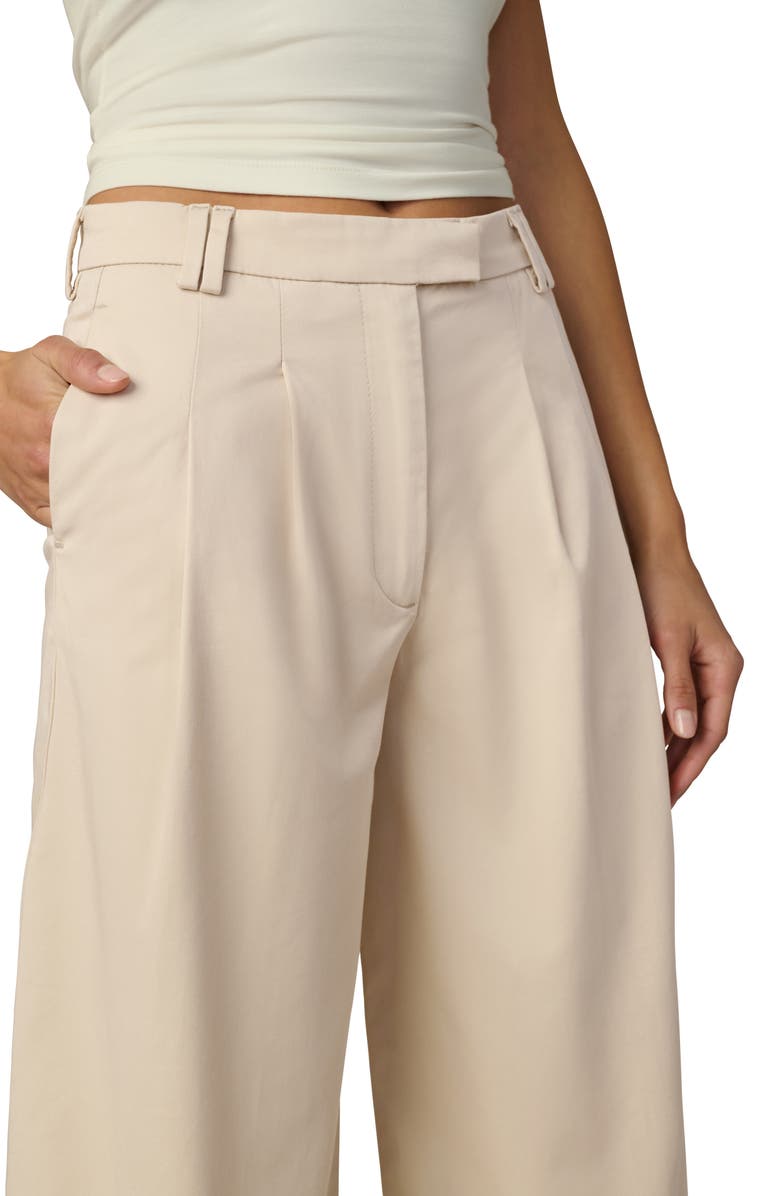 Joe's Pleated Culotte Pants, Alternate, color, Stone