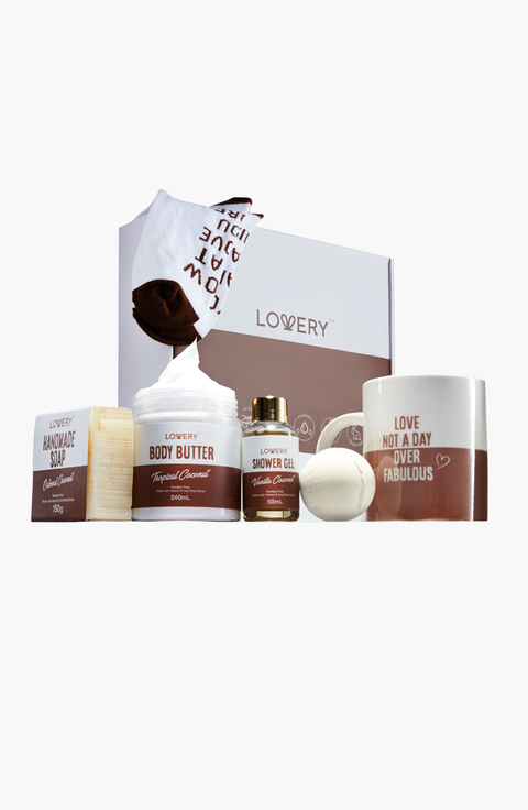 Happy Birthday Gift Box - Relaxing Wine Tumbler and Spa Kit