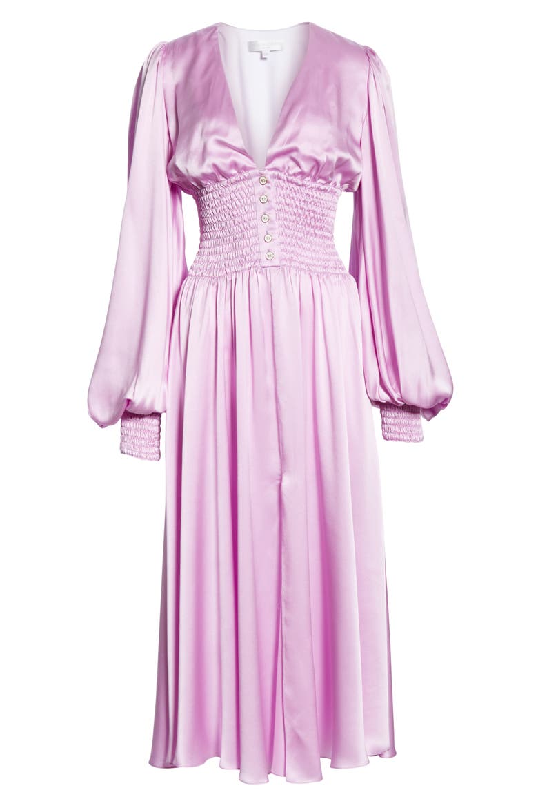 Syros Silk Dress, Alternate, color, LILAC