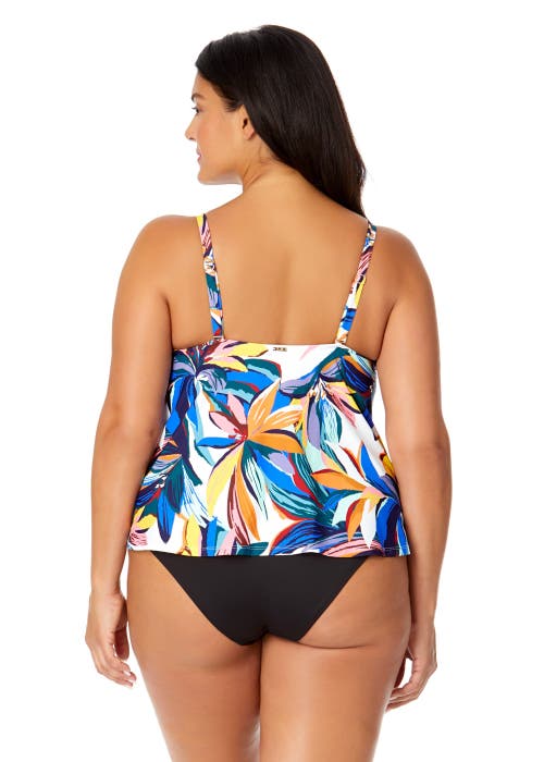 Shop Anne Cole Plus Plus Riviera Floral Easy Triangle Tankini Swim Top