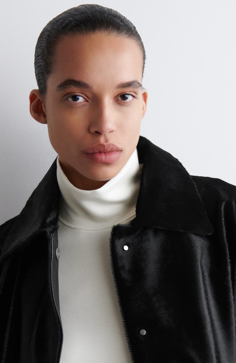 COS Elmas Mock Neck Long Sleeve Top, Alternate, color, 