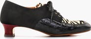 Chie Mihara IZMAYA Mixed-texture leather Lace-Up shoes