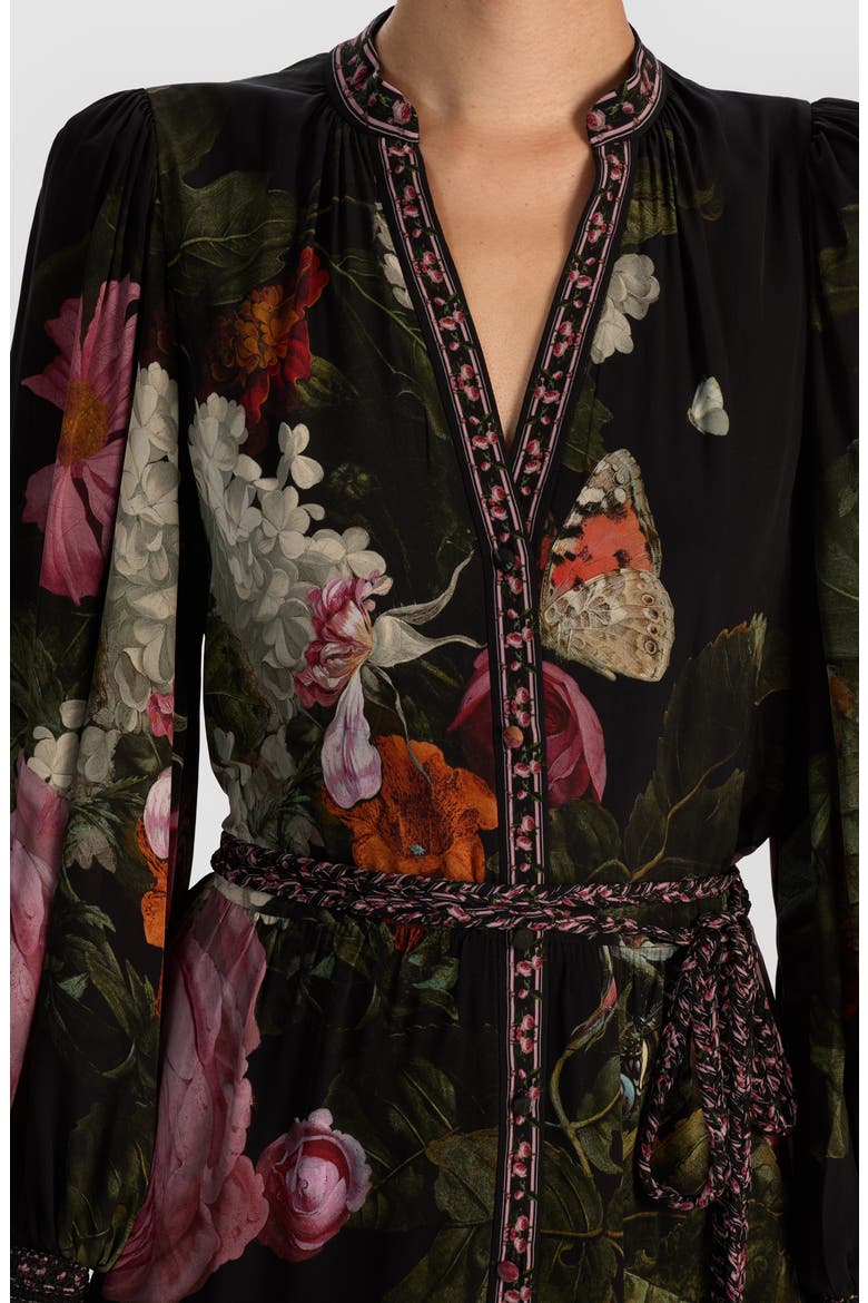 Antonette Floral Print Minidress, Alternate, color, BE STILL