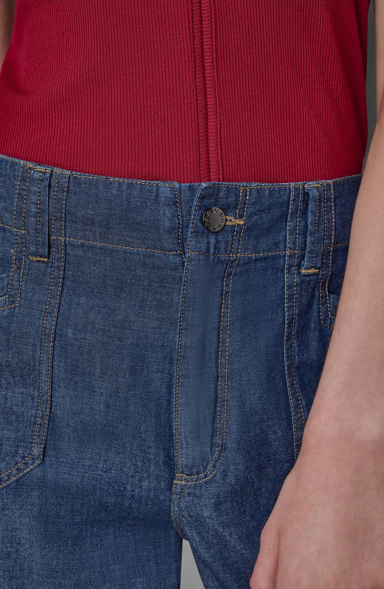 DKNY Wide Leg Ankle Jeans, Alternate, color, 