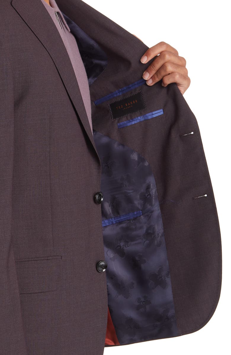 Ted Baker London Roger Extra Slim Fit Stretch Wool Suit, Alternate, color,