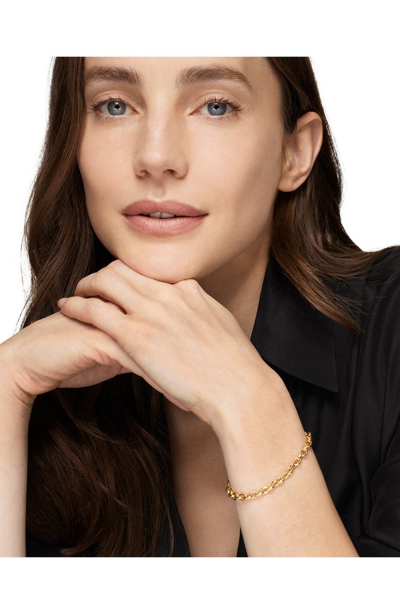 David Yurman DY Mercer<sup>®</sup> Petite Chain Bracelet in 18K Yellow Gold, 4.5mm, Alternate, color, 18K Gold