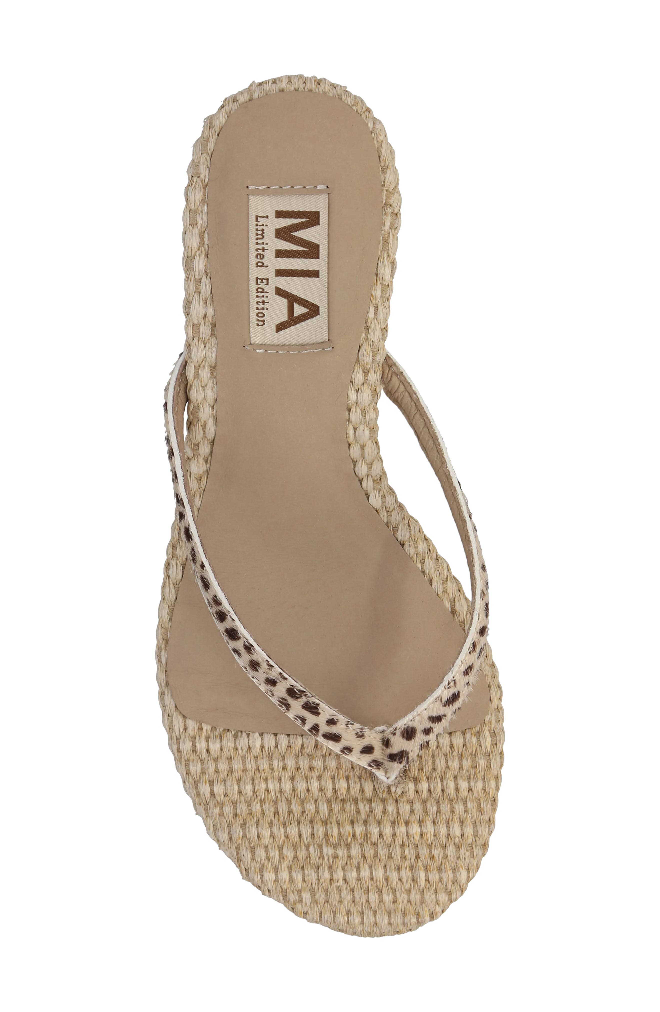Zania Genuine Calf Hair Sandal, Alternate, color, CHEETAH