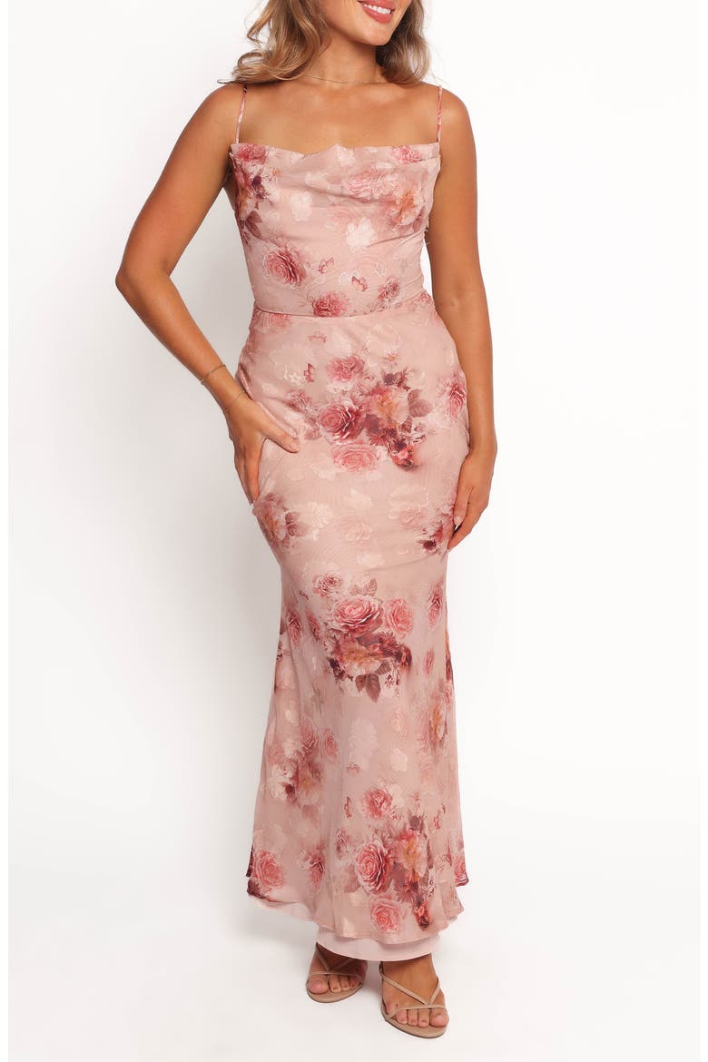 Esmerelda Floral Gown, Main, color, ROSE PRINT