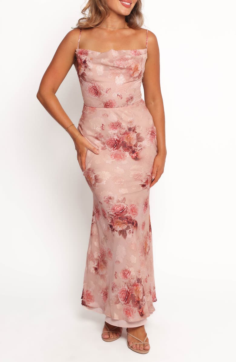 Petal & Pup Esmerelda Floral Gown, Main, color, Rose Print