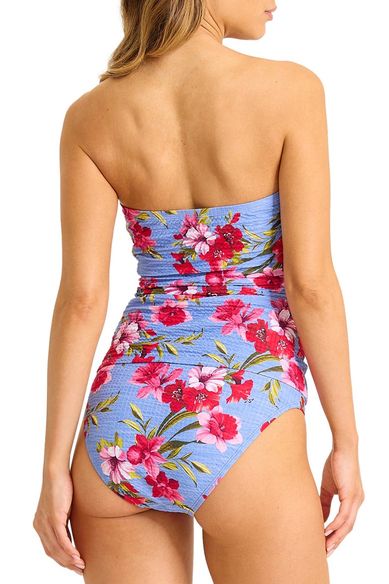 Chambray Beach Bandini Swim Top, Alternate, color, BLUE MONDAY