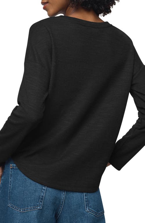 Splendid Callista Long Sleeve T-shirt In Black