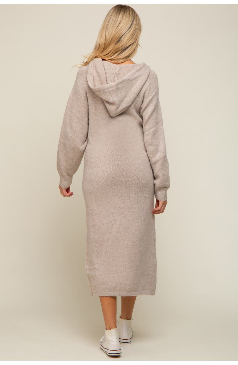 PinkBlush Hooded Sweater Midi Dress, Alternate, color, 