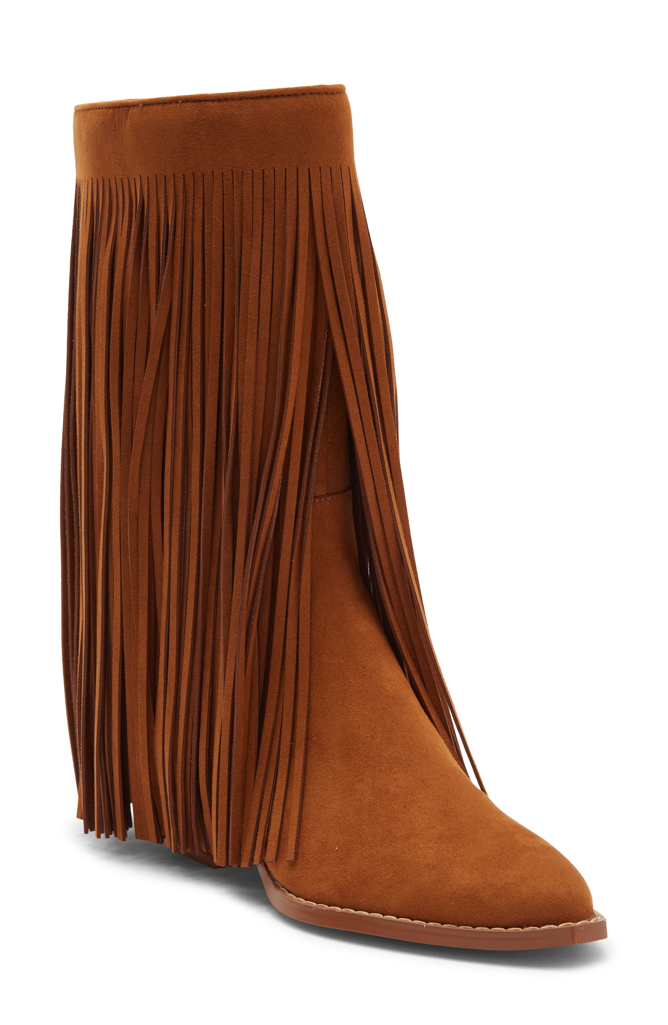 Wild Card Faux Suede Knee High Boot