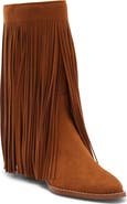 Princess Polly Wild Card Faux Suede Knee High Boot