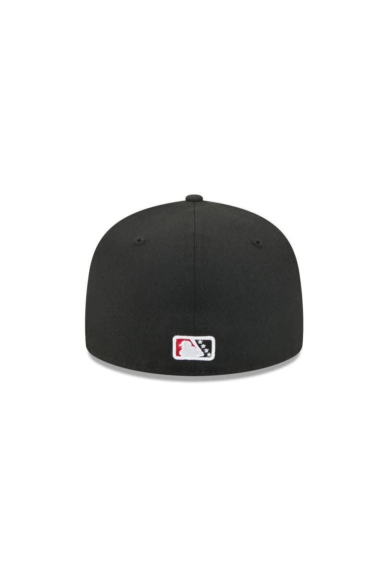 Men's New Era  Black Frisco RoughRiders Theme Nights 59FIFTY Fitted Hat, Alternate, color, Black
