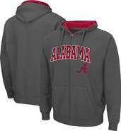 COLOSSEUM Men's Colosseum Charcoal Alabama Crimson Tide Arch & Logo 3.0 Full-Zip Hoodie