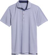 Greyson Saranac Stripe Performance Golf Polo