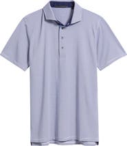 Greyson Saranac Stripe Performance Golf Polo