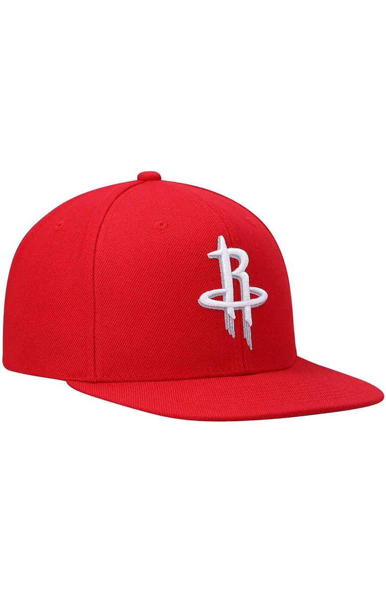 Mitchell & Ness Men's Mitchell & Ness Red Houston Rockets Ground 2.0 Snapback Hat, Alternate, color, Red