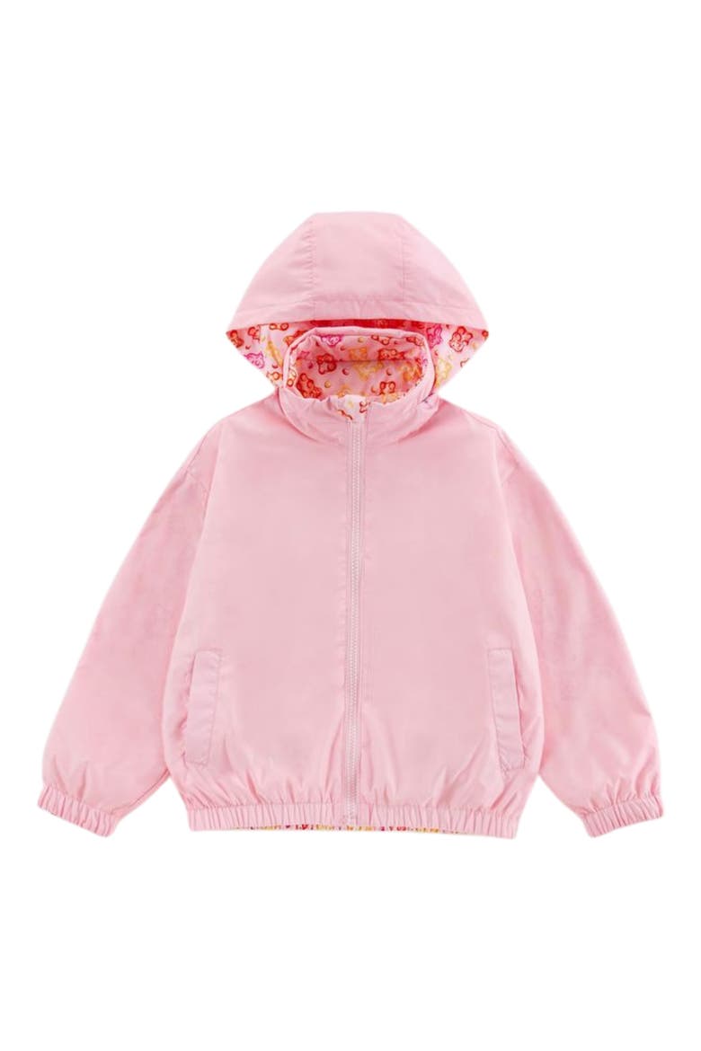 Kids' Max Rain Water Repellent Reversible Windbreaker, Alternate, color, PINK
