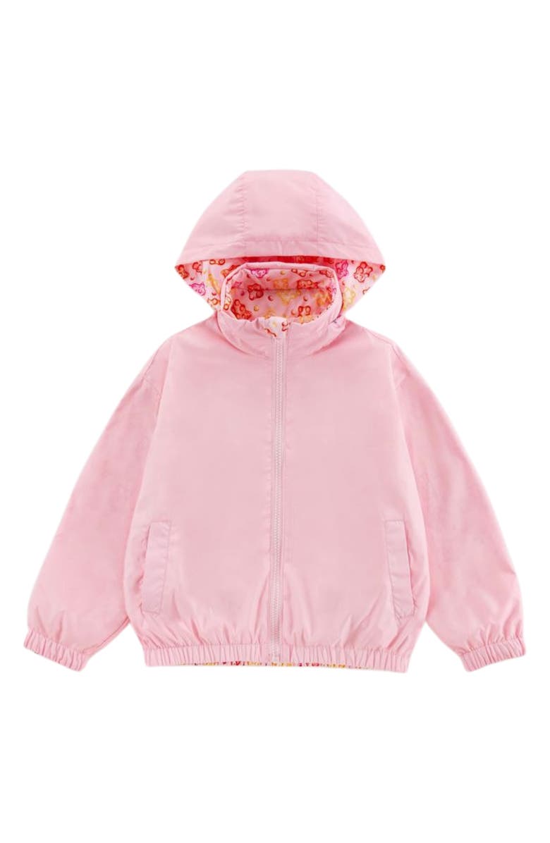 CALONIE Kids' Max Rain Water Repellent Reversible Windbreaker, Alternate, color, Pink