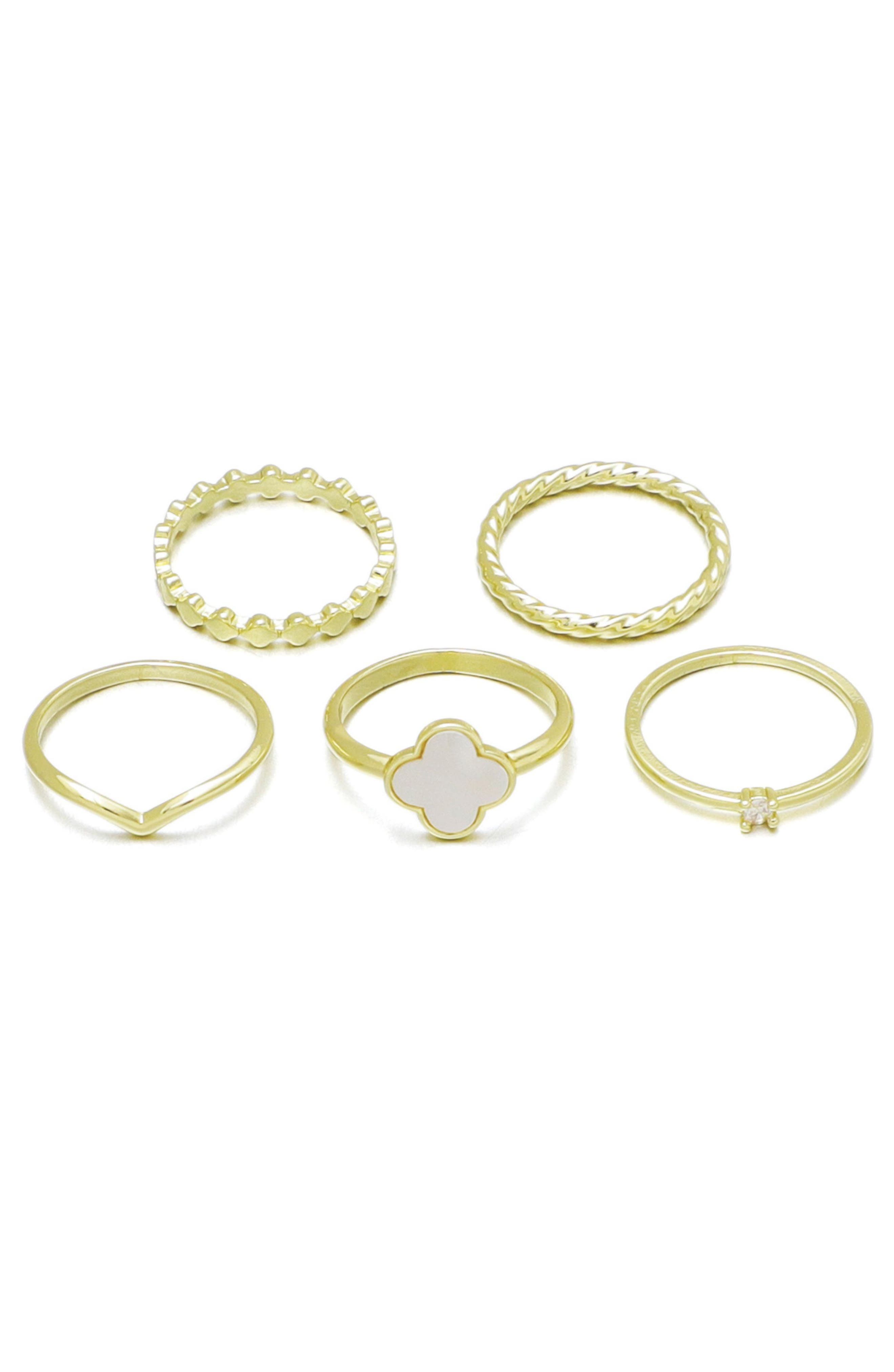 Adornia 5-Pack Rings