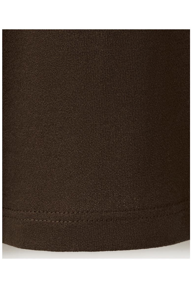 Relaxed Fit Cotton & Linen T-Shirt, Alternate, color, CHOCOLATE