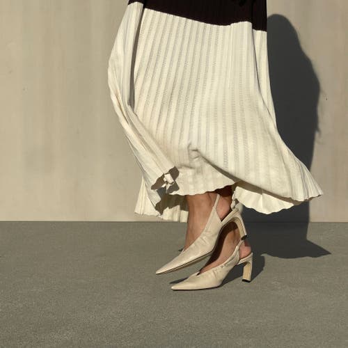 Neil J. Rodgers Kristy Slingback In Crème Nappa